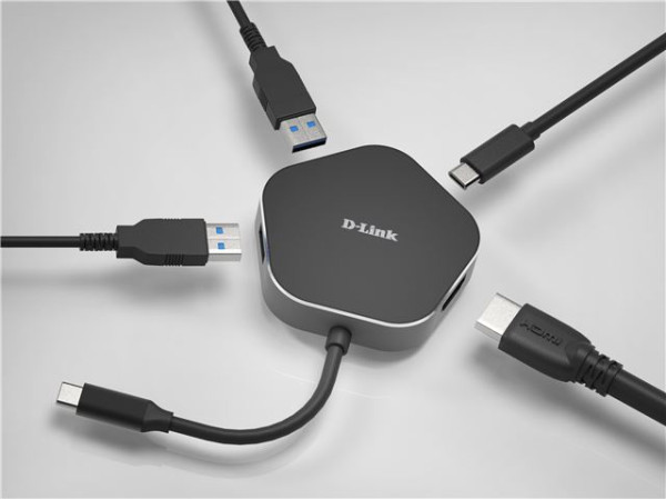 DLink 4-in-1 USB-C Hub with HDMI DUB-M420