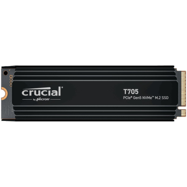 CRUCIAL T705 1000GB [1TB] NVMe PCIe Gen.5 M.2 2280 Heatsink ( CT1000T705SSD5 ) 