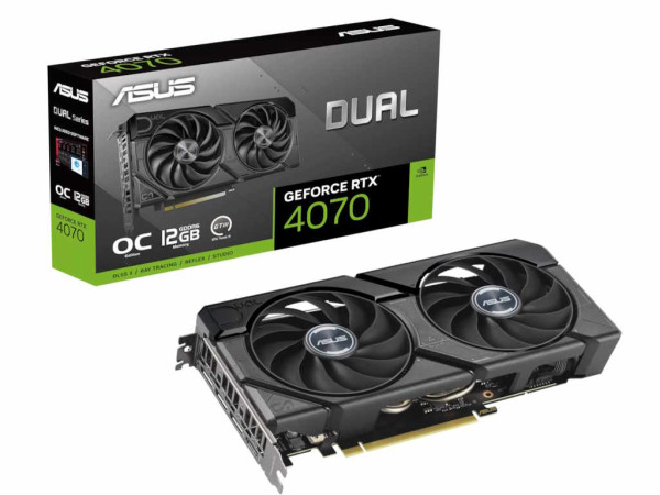 Grafička karta ASUS DUAL-RTX4070-O12GD6-EVO NVD/12GB/GDDR6/192bit/crna