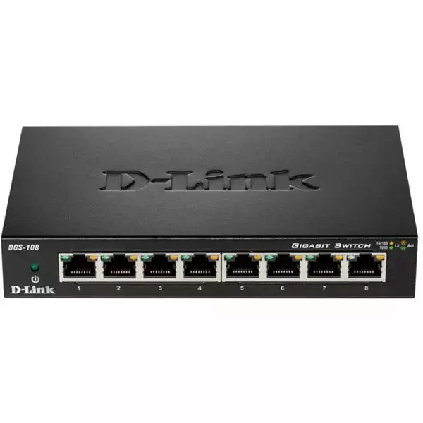 Svič 10/100/1000 8-port D-Link DGS-108