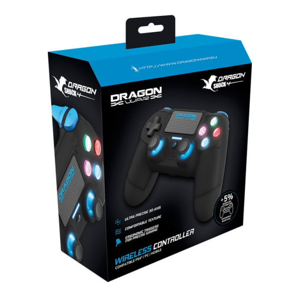 PS4 Dragon Shock 4 Wireless Controller Black