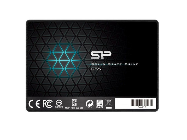 Silicon Power Slim - S55 240GB SSD SATAIII (3D NAND) SLC Cache, 7mm 2.5 Blue - Max 550450 MBs, EAN: 4712702629156 ( SP240GBSS3S55S25 ) 