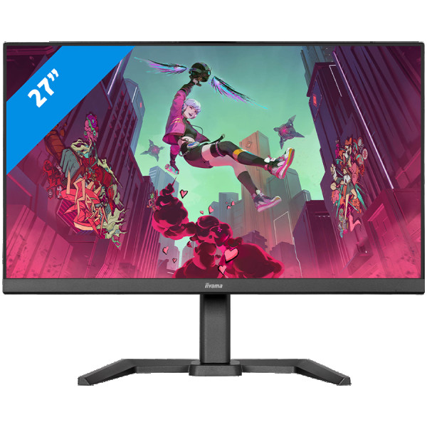 IIYAMA Monitor LED GB2770HSU-B6 27'' Fast IPS 1920 x 1080 @180Hz  300 cdm˛ 0.2ms HDCP HDMI DP 4xUSB 3.2 Speakers	2 x 2W swivel, tilt, pivot (rotation both sides) ( GB2770HSU-B6 ) 