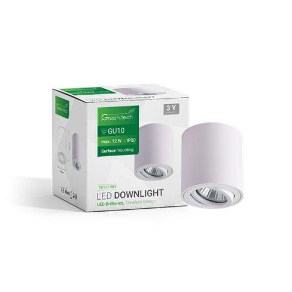 NADGRADNA SVETILJKA GU10 BELA GREEN TECH