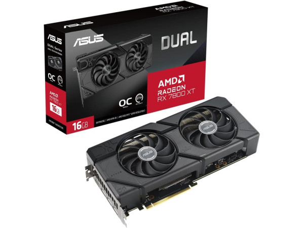 Grafička karta ASUS DUAL-RX7800XT-O16G AMD/16GB/GDDR6/crna