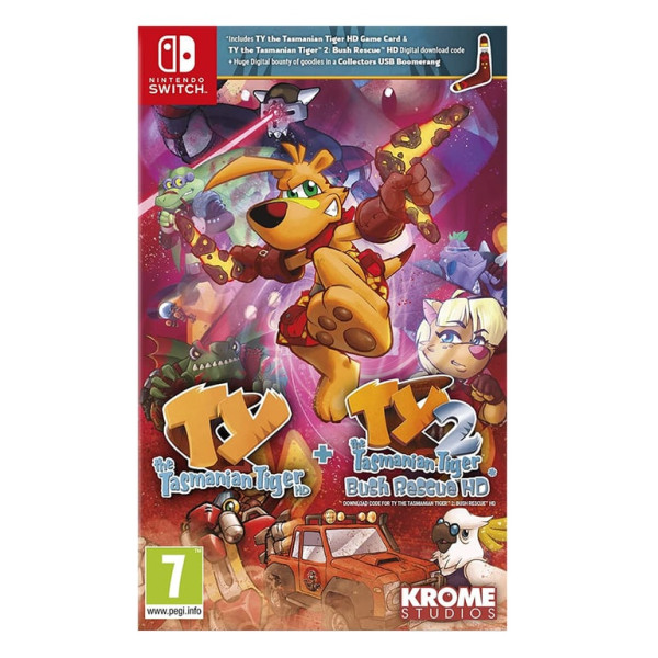 Switch TY The Tasmanian Tiger HD + TY The Tasmanian Tiger 2: Bush Rescue HD