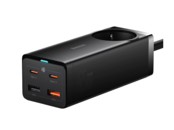 Punjac BASEUS GaN3 Pro Desktop Powerstrip/65W/AC+2U+2C/crna/+Type-C kabl 100W