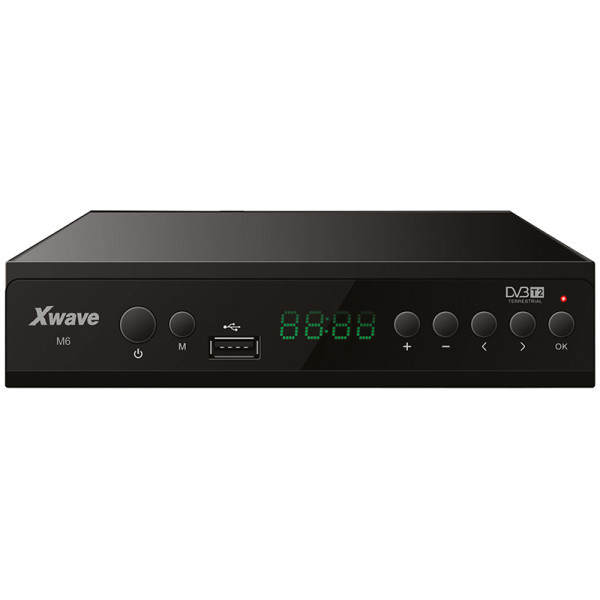 Xwave M6 DVB-T2 Set Top Box,LED,scart,HDMI,RF in-out,USB,media player,metalno kućište