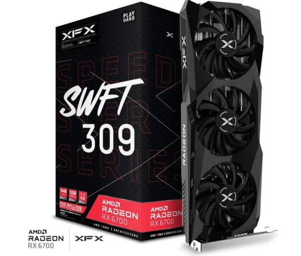 Graficka karta XFX AMD Radeon RX-6700 SWIFT309 GDDR6 10GB 160bit  HDMI/3xDP