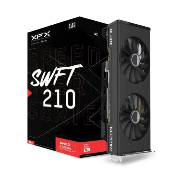 XFX AMD Radeon RX-7800XT SWFT210 16GB GDDR6, 2430 MHz  19.5 Gbps, 3x DP, 1x HDMI, 2x FAN 2.5 slot ( RX-78TSWFTFP )