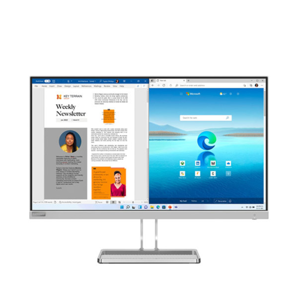 Monitor Lenovo L27i-40 27''/IPS/1920x1080/100Hz/4ms/VGA,2xHDMI/FreeSync/zvučnici/siva