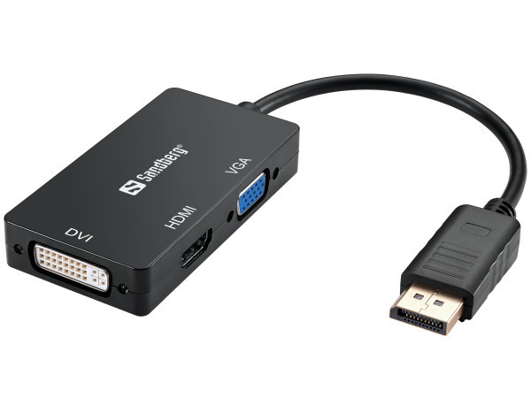 Adapter Sandberg DisplayPort - HDMIDVIVGA 509-11