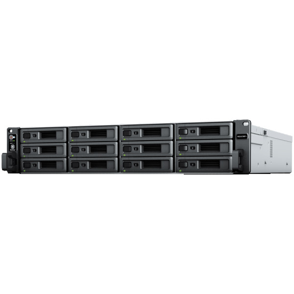 Synology RackStation RS2423RP+, Rack 2U, 12-bay 3.52.5'' SATA HDDSSD, AMD Ryzen V1780B 4-core 3.35(base)3.6 (turbo)GHz,8 GB DDR4 ECC UDIMM,2