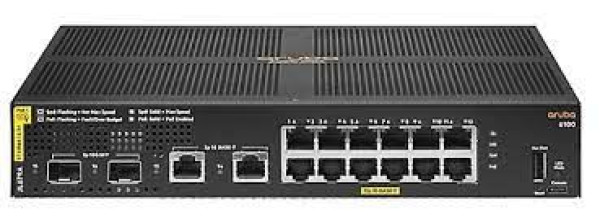 NET HPE Aruba 6100 12G Class4 2SFP+ PoE + 139W Switch