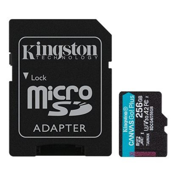 MEM SD MICRO 256GB Canvas Go! Plus + ADP SDCG4256GB