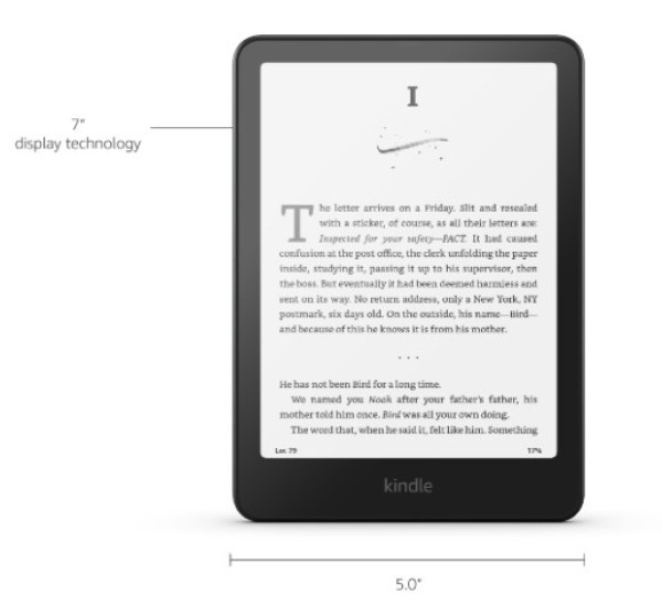 Amazon Kindle Paperwhite Signature 7300ppi/32GB/USB-C/Wi-Fi/BT/Black/2024