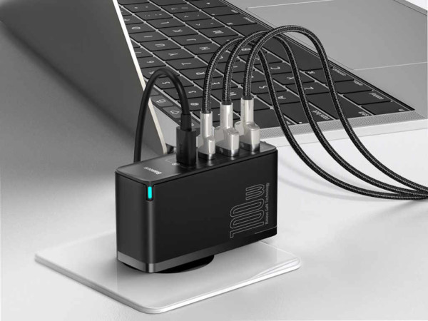 Brzi Punjac BASEUS GaN2 Pro 2C+2U/100W/crna