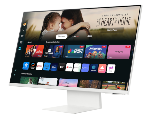 Monitor SAMSUNG LS32DM801UUXDU 32''/VA/3840x2160/60Hz/4ms GtG/HDMI,USB/kamera/zvučnici/smart/bela