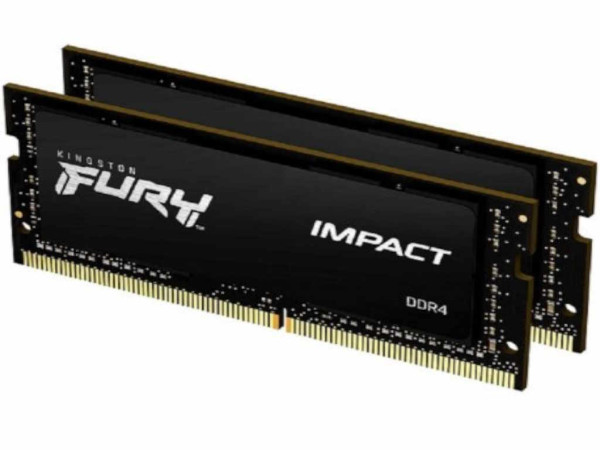 Memorija KINGSTON 32GB(2x16GB)/SODIMM/DDR4/3200MHz/1Rx8/CL20/FURY Impact