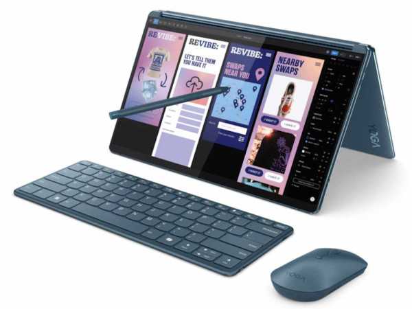 Laptop LENOVO Yoga Book 9 13IMU9 Win11 Pro/2x13.3'' 2.8K OLED 400N MT/U7-155U/32GB/1TB/BT ENG/petrol