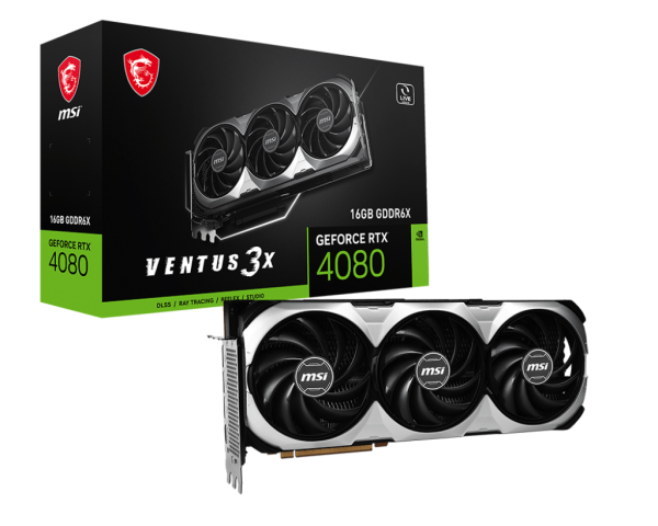 SVGA MSI Geforce RTX4080 VENTUS 3X OC 16GB DDR6, 912-V511-047