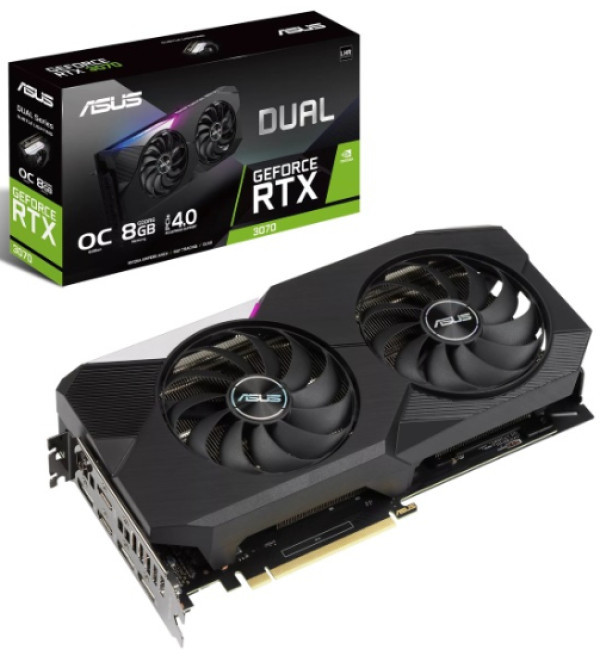 SVGA Asus GeForce RTX 3070 8GB Dual OC GDDR6, DUAL-RTX3070-O8G-V2