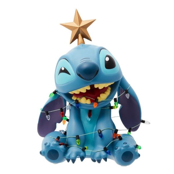 Christmas Stitch Wrapped in Lights Figurine