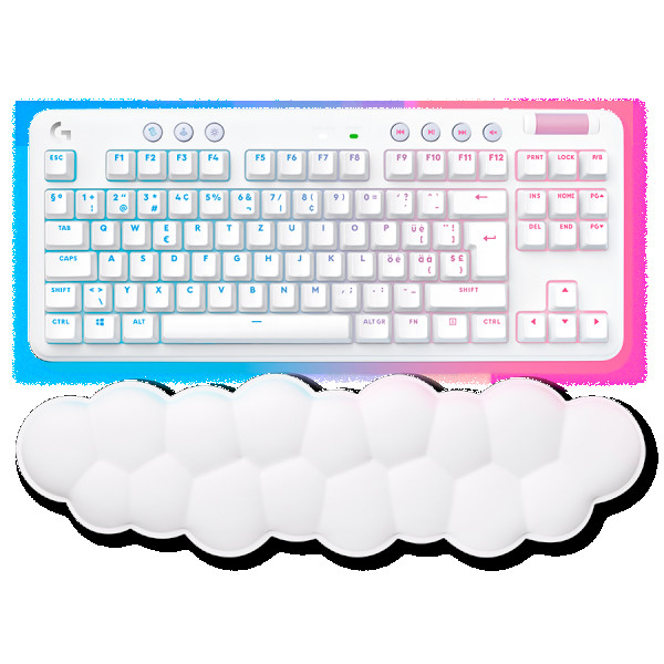 LOGITECH G715 TKL LIGHTSPEED RGB Wireless Gaming Keyboard - OFF WHITE - US INTL - LINEAR ( 920-010692 ) 