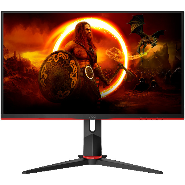 AOC Monitor LED 27G2SPUBK Gaming 165Hz (27'' 1920x1080, IPS, Freesync Premium, 1ms, 6 game modes, 2xHDMI, 1 x VGA, 1xDP, USB-Hub, Speakers, Full ERGO) Black-Red, 3y ( 27G2SPUBK )