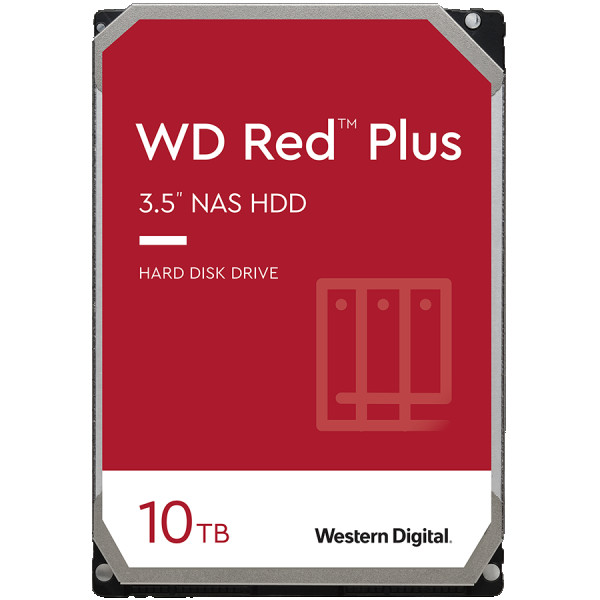 HDD NAS WD Red Plus (3.5, 10TB, 256MB, 7200 RPM, SATA 6 Gbs) ( WD101EFBX ) 
