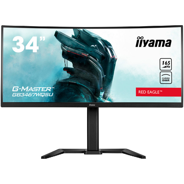 Monitor 34'' Iiyama GB3467WQSU-B5 VA 3440x1440/165Hz/0.4ms/2xHDMI/2xDP/USB/zvučni
