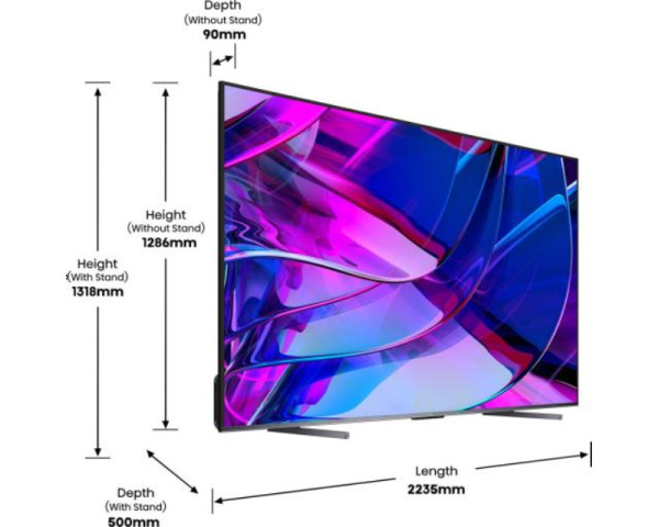 HISENSE 100 inča 100U7KQ Mini-LED 4K UHD Smart TV 