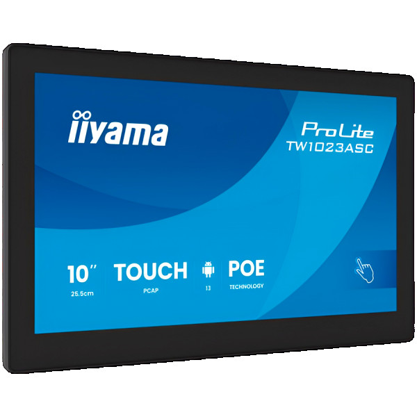 TW1023ASC-B3P 10,1'' Panel-PC with Android 13+GMS, SOC uad-core RK3568 4GB, Storage 32GB, PCAP 10-Points Touch, 280x800, IPS panel, Speakers, POE, WIFI, BT5.2, SD Slot, HDMI-out ( TW1023ASC-B3P ) 