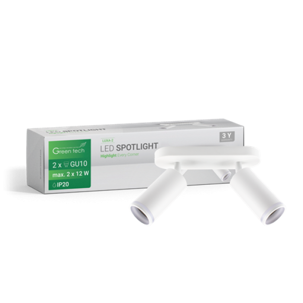 LED SPOT SVETILJKA GU10 2kom BELA GREEN TECH
