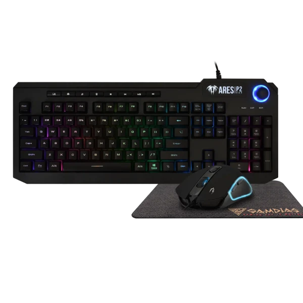 Tastatura + miš+ podloga Gamdias Ares P2