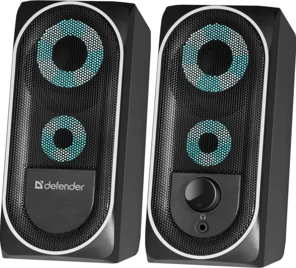 Zvučnici Defender Solar 2, 2.0, 8W, crna