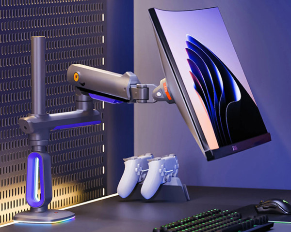 NORTH BAYOU G80 Gaming stoni nosač za monitor mat crni 