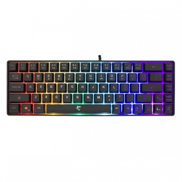 Tastatura White Shark RONIN TKL/Membranska/RGB/Crna/US