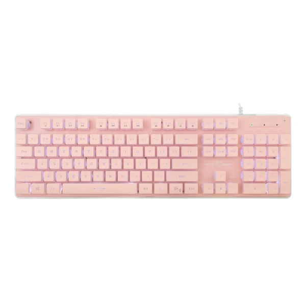 Tastatura White Shark TACHI Full Layout/Membranska/RGB/Pink/US