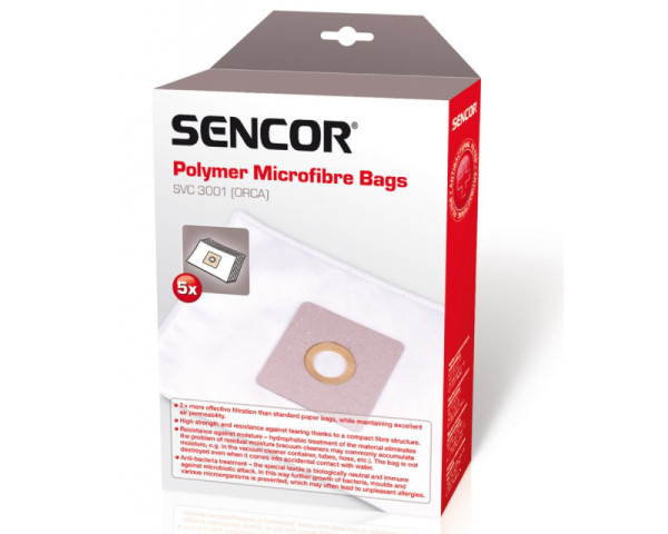 SENCOR SVCX 0350 Kese za usisivač SVC 3001 (5 kom) 