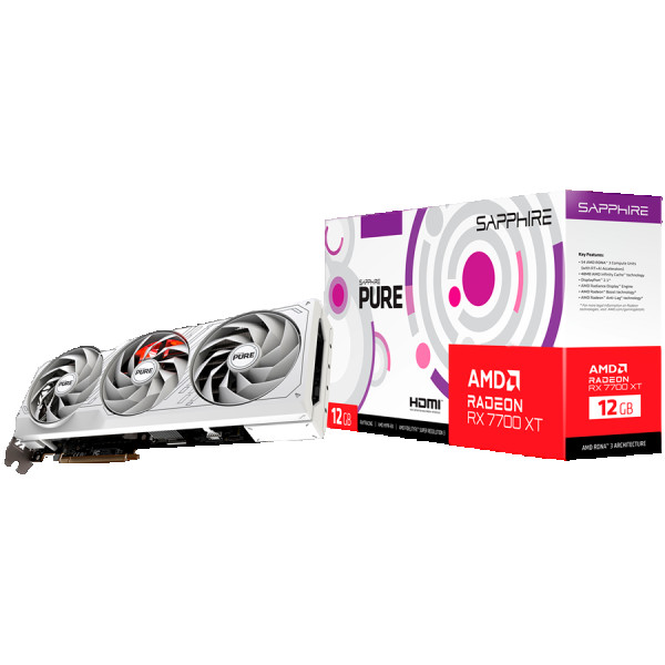 SVGA Sapphire Radeon RX 7700XT PURE 12GB GDDR6 192bit (BELA), 11335-03-20G
