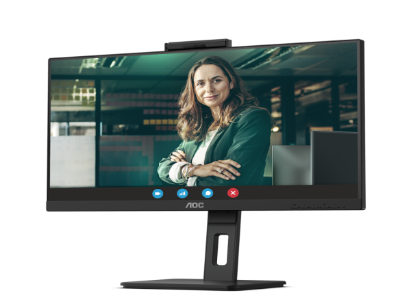 Monitor AOC Q27P3QW 27''/IPS/2560X1440/75/4ms GTG/HDMI2X,DP,USB/VESA/zvucnici/kamera/crna