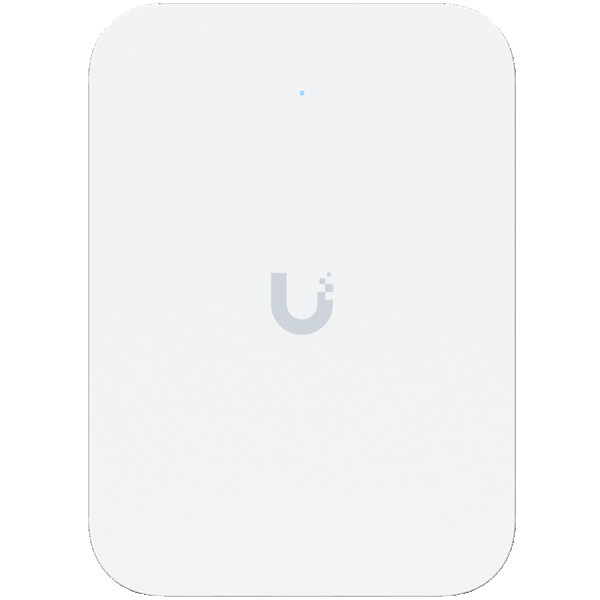 Ubiquiti UniFin U70IW Wall mounted WiFi 7 AP with 4 spatial streams and an integreated 2.5GbE PoE switch desined for hospitality enviorments ( U7-IW ) 