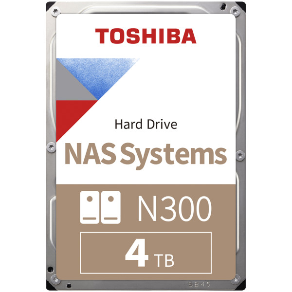 HDD NAS TOSHIBA N300 4TB CMR, 3.5, 512MB, 7200RPM, SATA, TBW: 180 ( MN10ADA400ES ) 