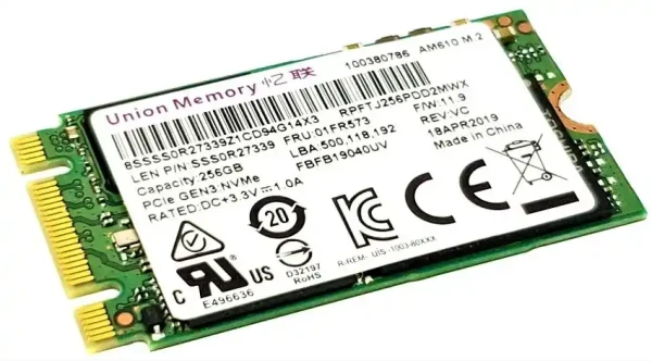 SSD M.2 NVMe 256GB Union Memory AM630  2240 Bulk