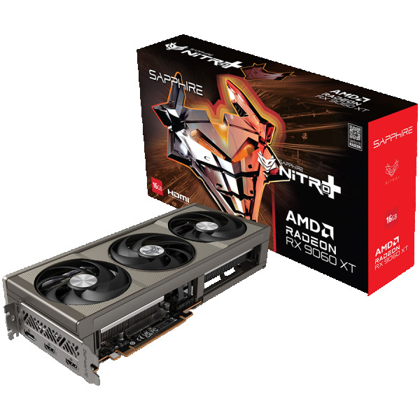 SVGA Sapphire Radeon RX 9060 XT NITRO+  16GB 2x HDMI/2x DP/11350-01-20G