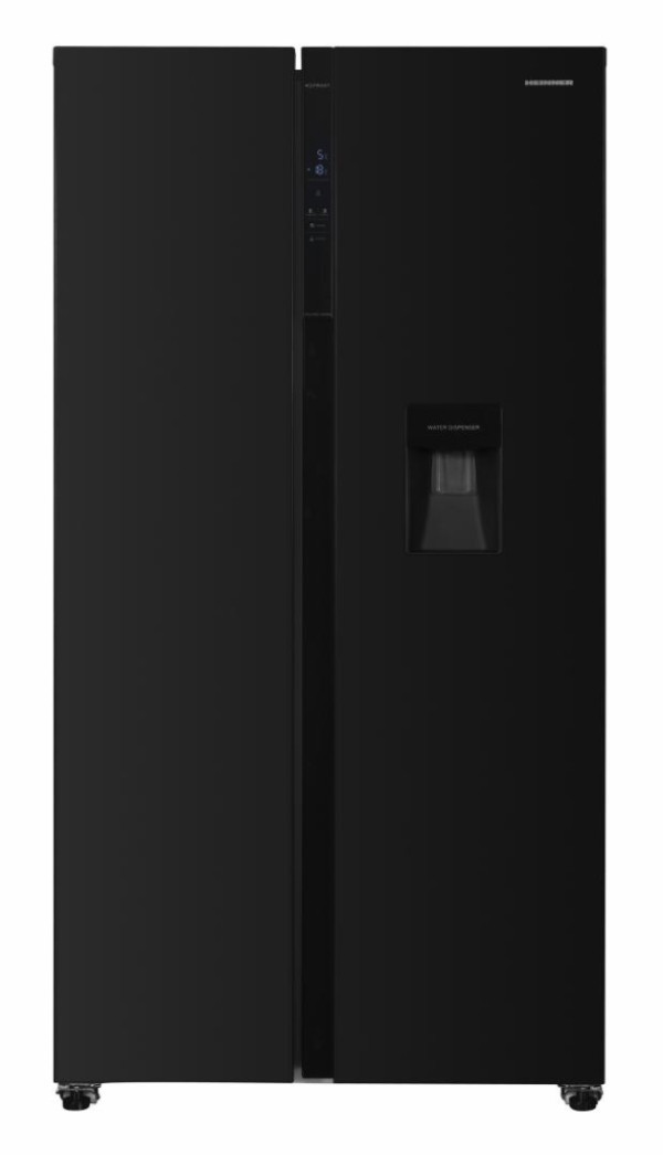 SBS frižider HEINNER  HSBS-H439NFBKWDE++ 439l/NoFrost/dispanzer/inverter/crni