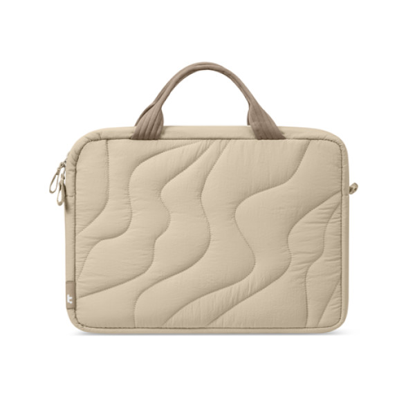 TOMTOC TERRA A28 LAPTOP HANDBAG NATURAL SAND 16'' A28F2K2