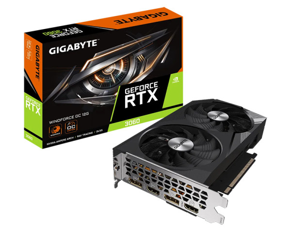 GIGABYTE nVidia GeForce RTX 3060 12GB 192bit GV-N3060WF2OC-12GD rev 2.0 - outlet 