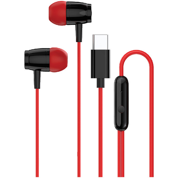 CANYON headphones SEP-5 TYPE-C Red ( CNS-CEP5R ) 